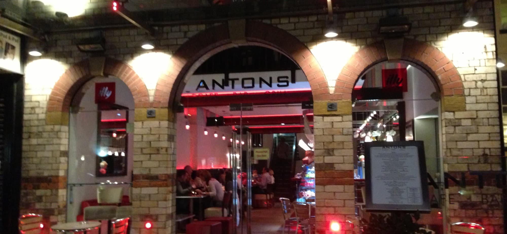 Dining at Antons Cafe Bar Grill in scarborough