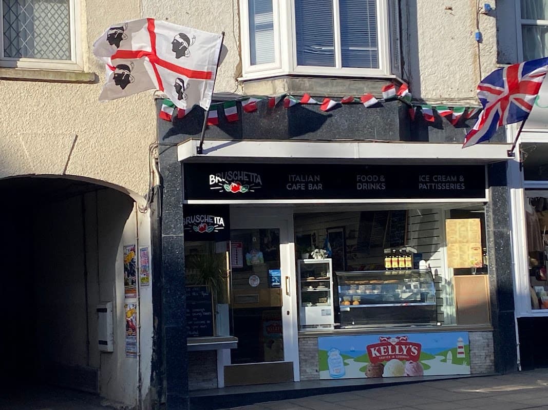 Dining at Bruschetta cafe bar in filey