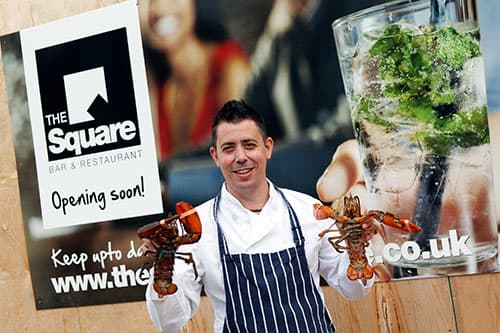 Dining at The Square Bar & Restaurant in ripon