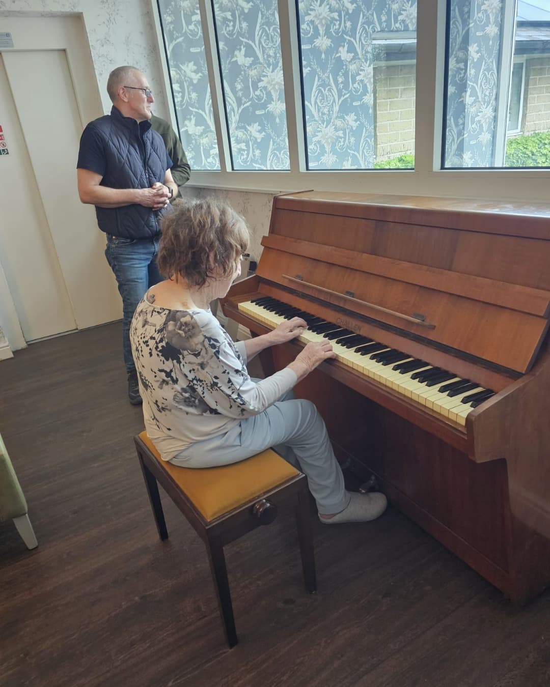 Former Piano Teacher Margaret Reconnects with Music at Ghyll Royd Care Home
