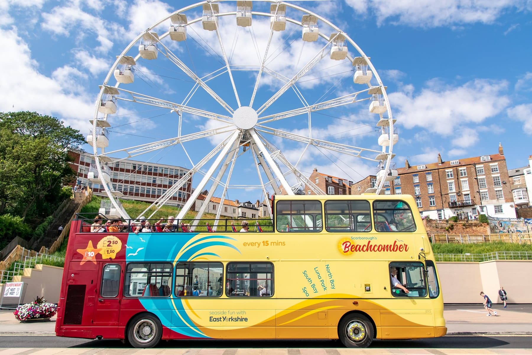 Beachcomber Red Seafront Open Top Bus