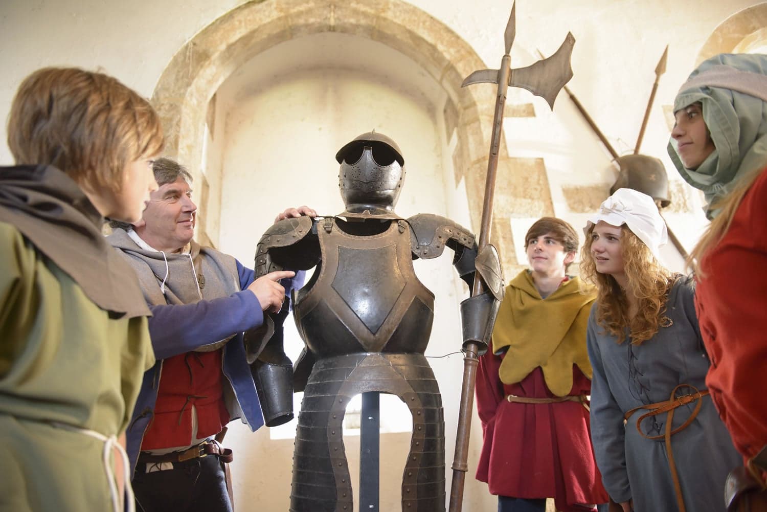 |people at Bolton Castle||