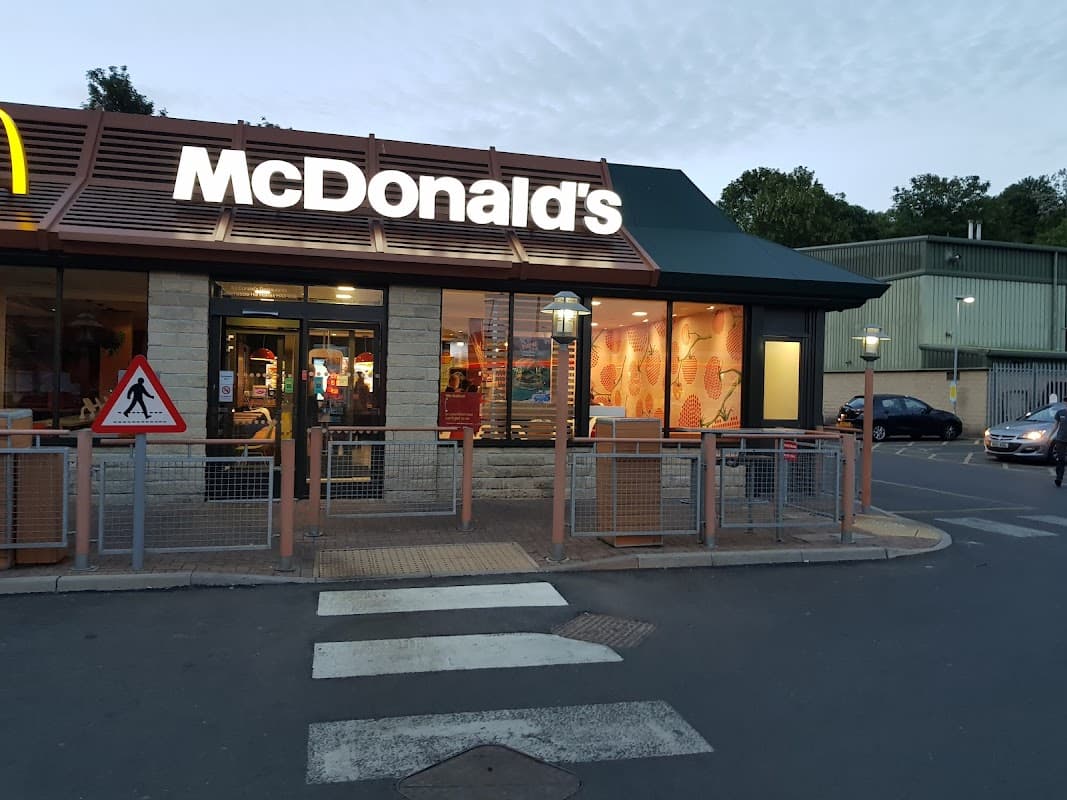 Dining at McDonald's in exley
