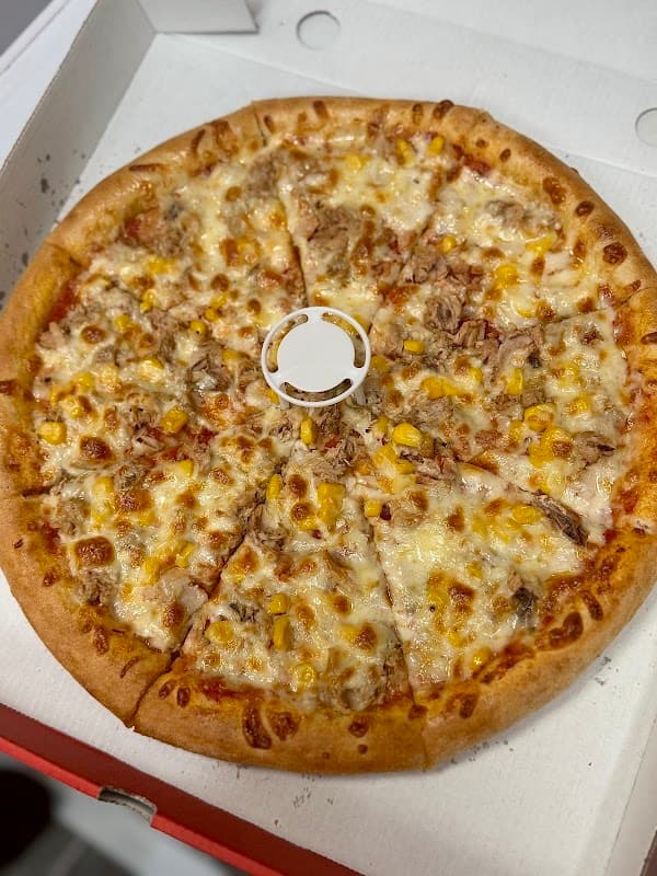 Dining at Bob's Pizza in heckmondwike