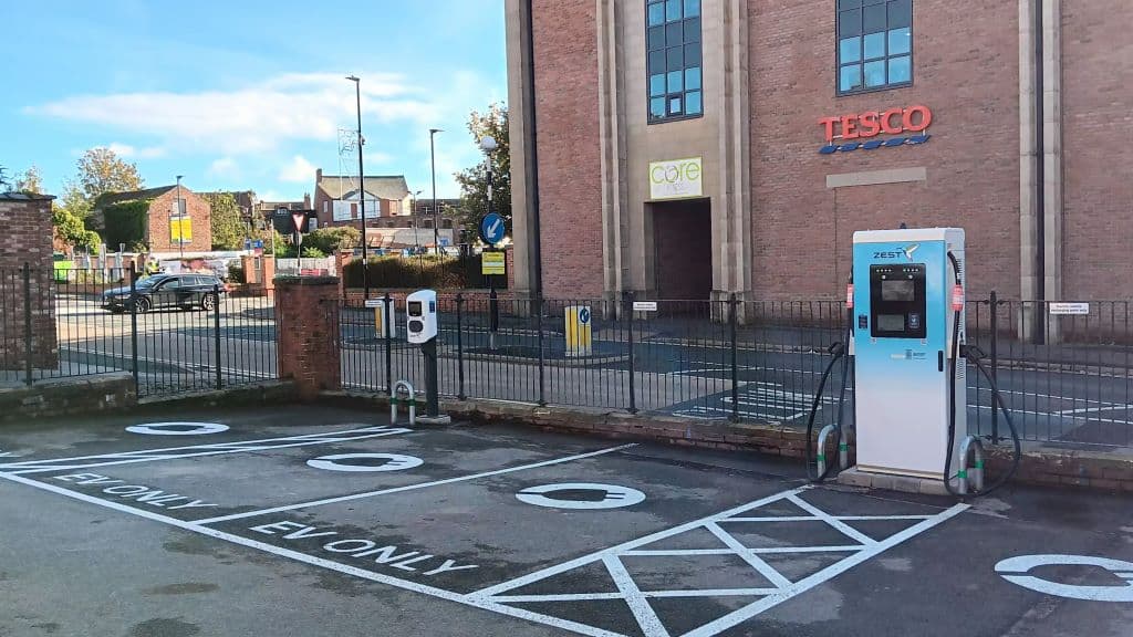 Zest Charging Station - EV Charging in ripon