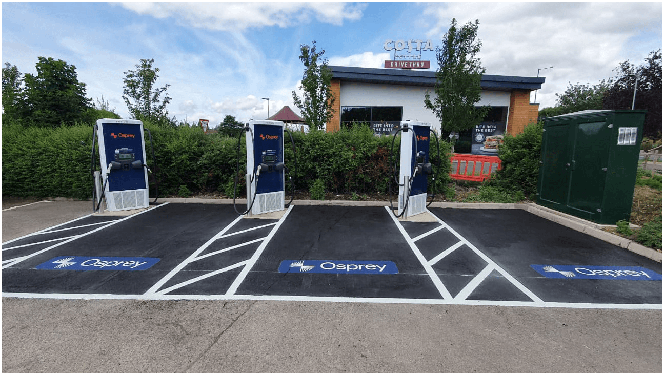 Osprey Charging Station - EV Charging in wombwell