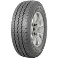 Maxxis UE-168 tire with a rugged tread pattern and silver alloy wheel, designed for durability and performance.