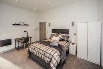 Accommodation at Exquisite Serviced Studio With Private Parking in huddersfield
