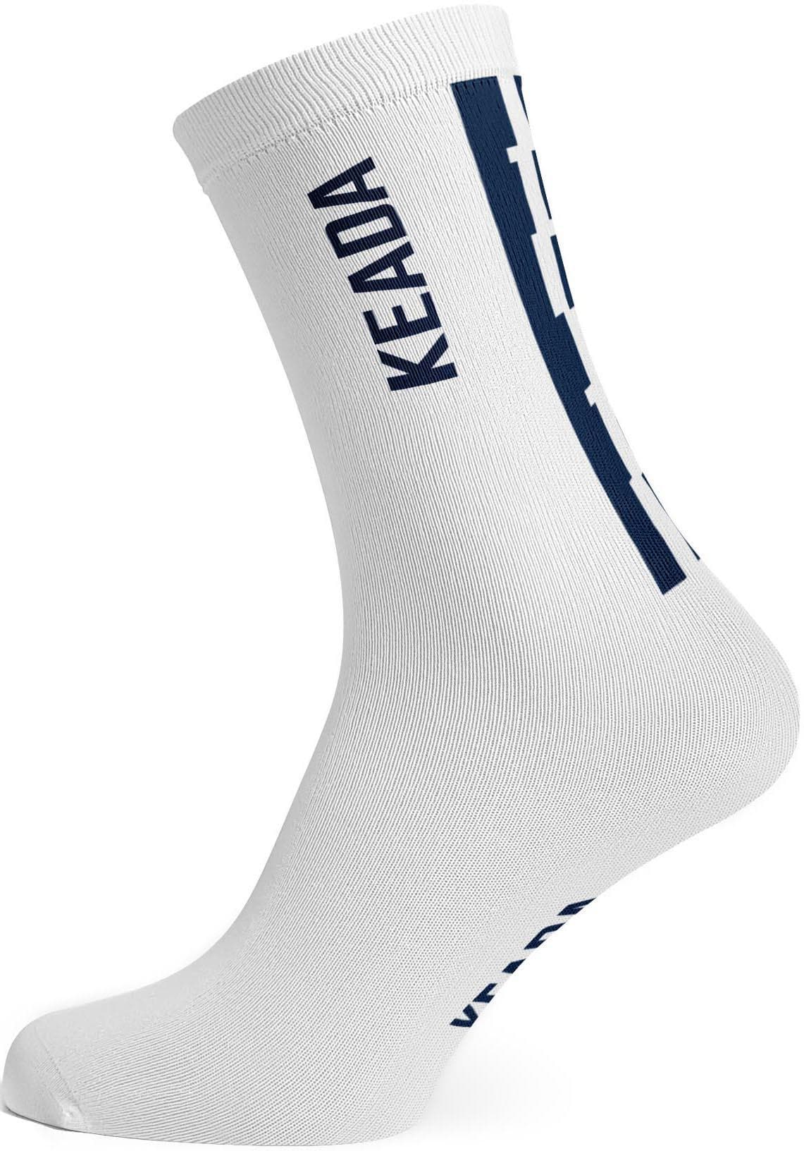 Keada Sports Essential Cycling Socks, White-M