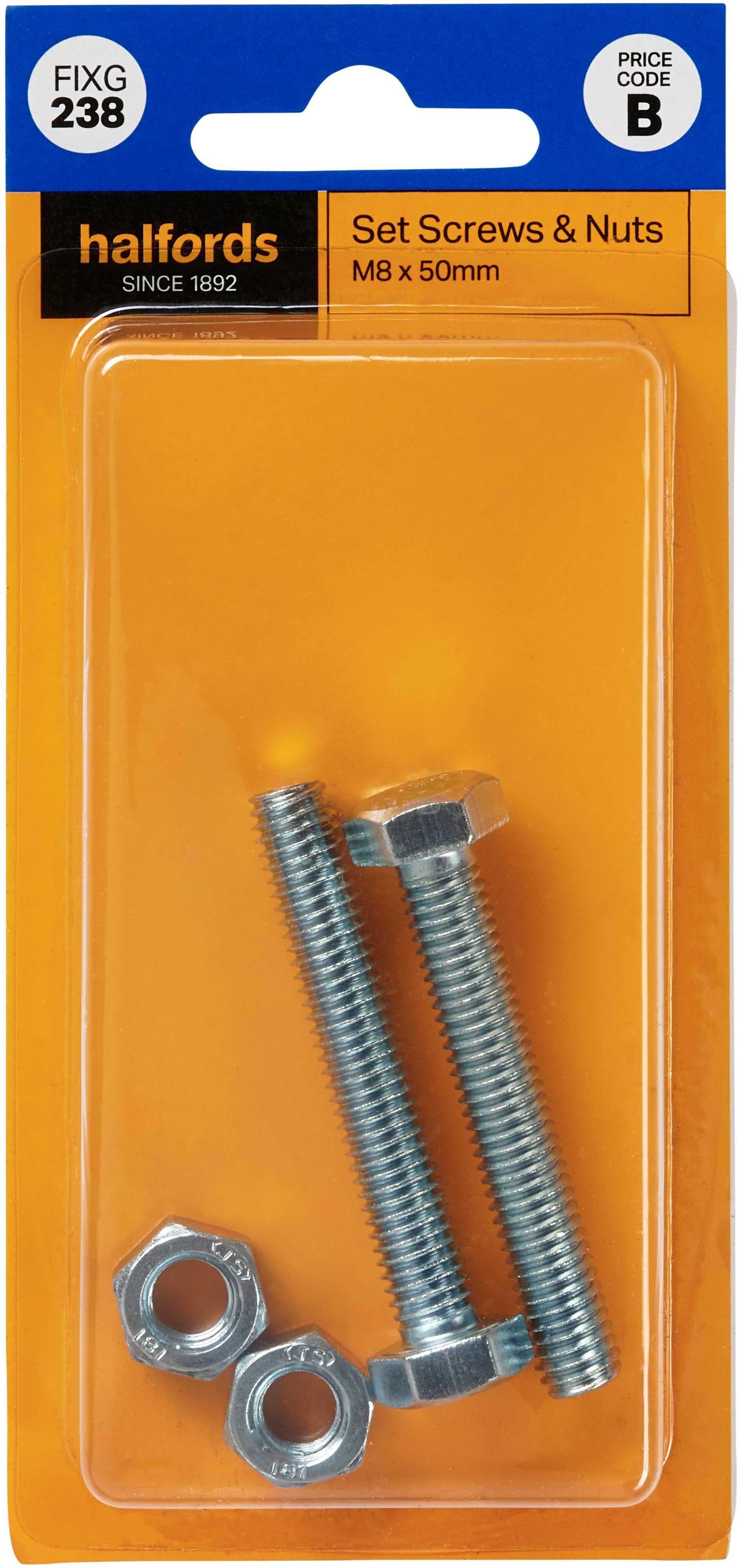 Set Screw & Nut M8 x
