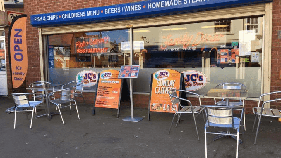 Dining at JCs Family Diner in bridlington