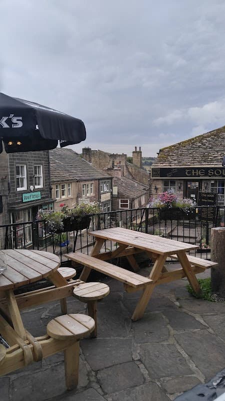 Dining at The Black Bull Haworth in cross roads