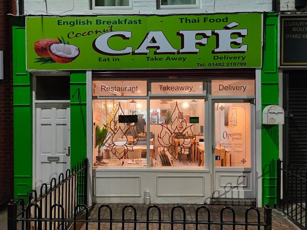 Dining at Coconut Cafe in hull