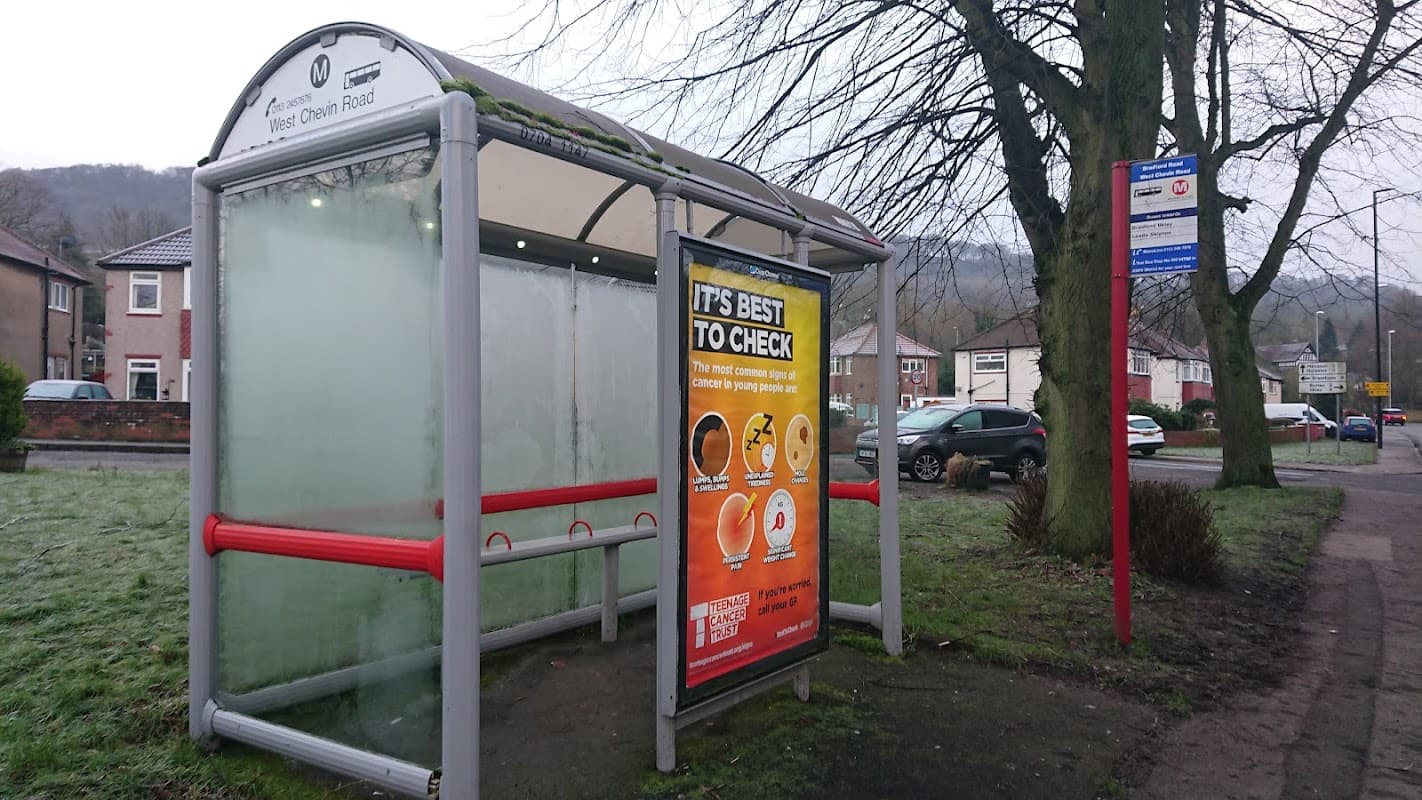 Bus Stop at West Chevin Road - Bus Stops in otley