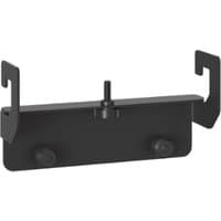 Black Chief Crestron UC bracket accessory with two hooks and central mounting screw for Tempo flat panel wall mount system.