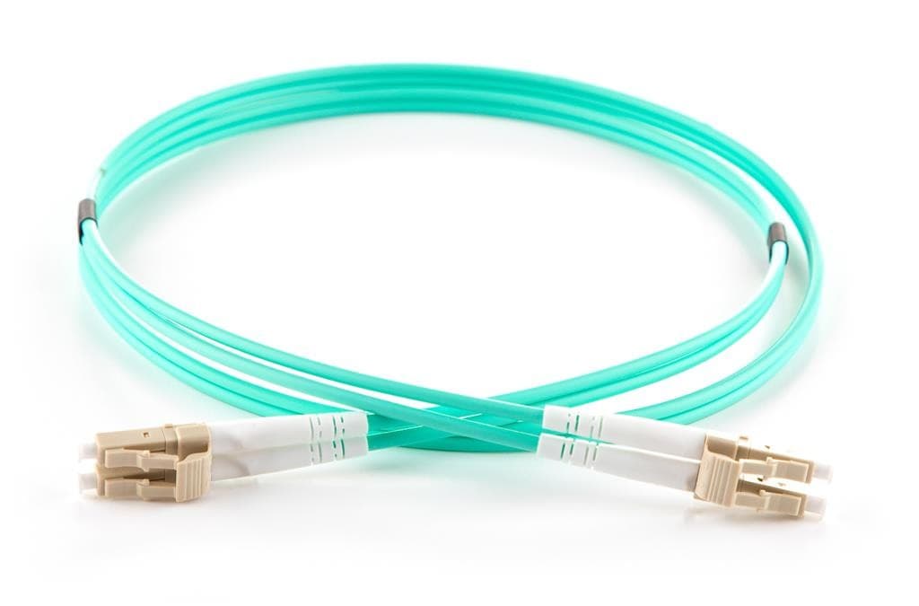 connektgear 2M Aqua LC to LC 50/125 Micron OM4 Duplex Fibre Optic Patc - image 2