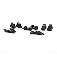 Black Thermal Grizzly AM5 Adapter and Offset Mounting Kit featuring various black metal components, including bolts and adapters for secure installation.