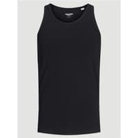Black Jack & Jones basic tank top in XL, featuring a sleeveless design and round neckline.