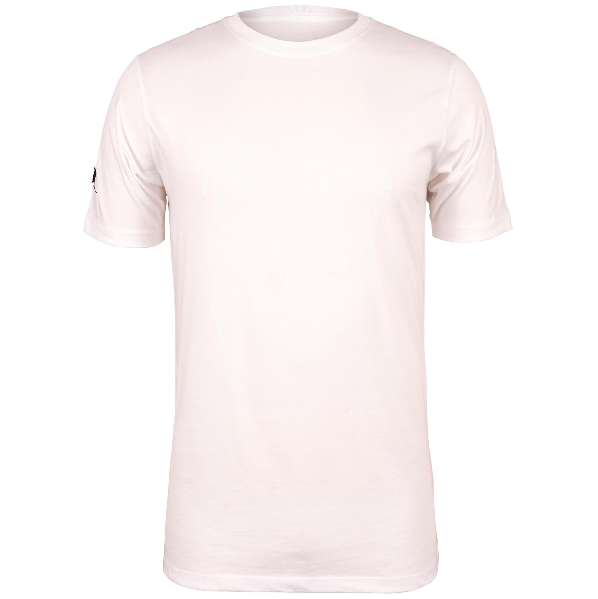 Black short-sleeve men's t-shirt by Gilbert Rugby, featuring a crew neck and the Gilbert logo on the left sleeve, made from soft, breathable cotton material.