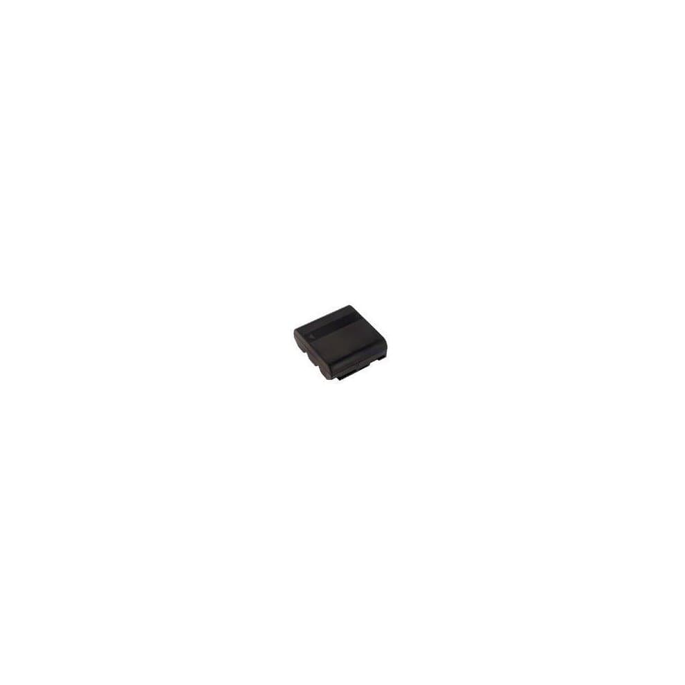 Black 2-Power camcorder battery with a compact design, marked with "3.6V 2500mAh," featuring smooth plastic material and rounded edges for easy handling.