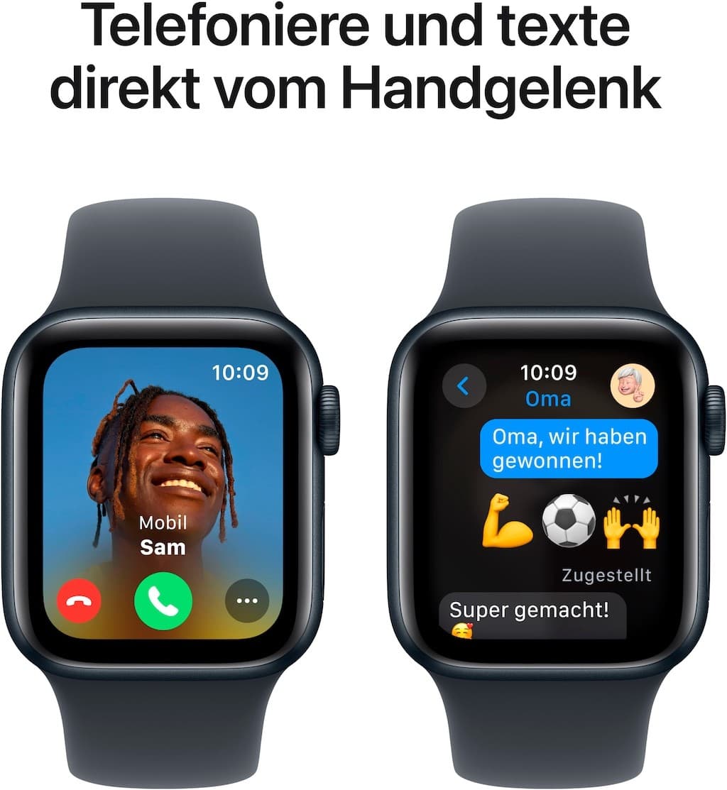 Apple Watch SE GPS 40mm Midnight Aluminium Case with Midnight Sport Ba - image 3