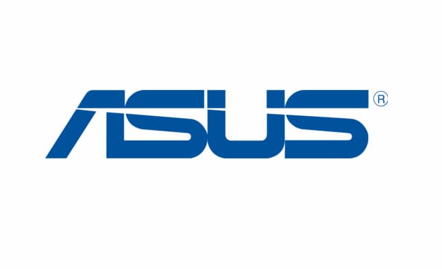 Black rectangular battery with the ASUS logo, designed as a spare part for tablets, featuring multiple connection points and a compact, lightweight design.
