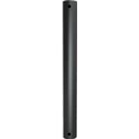 Black B-Tech SYSTEM 2 pole, 1.5m length, 50mm diameter, with smooth finish and holes at both ends.