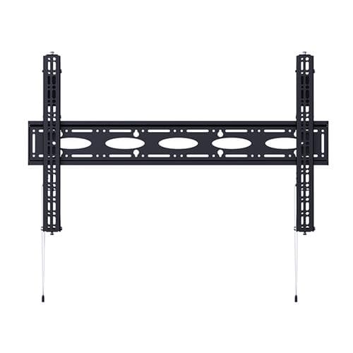 Black heavy-duty tilting TV wall mount designed for screens between 65" and 100", featuring adjustable brackets and a sturdy metal construction for secure installation.