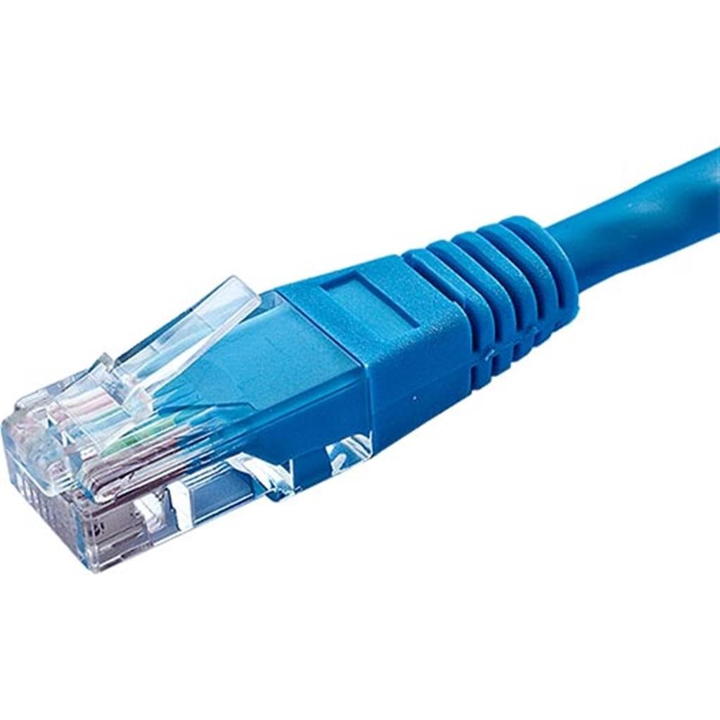 Cablenet 20m Cat5e RJ45 Blue U/UTP PVC 24AWG Flush Moulded Booted Patc - image 2