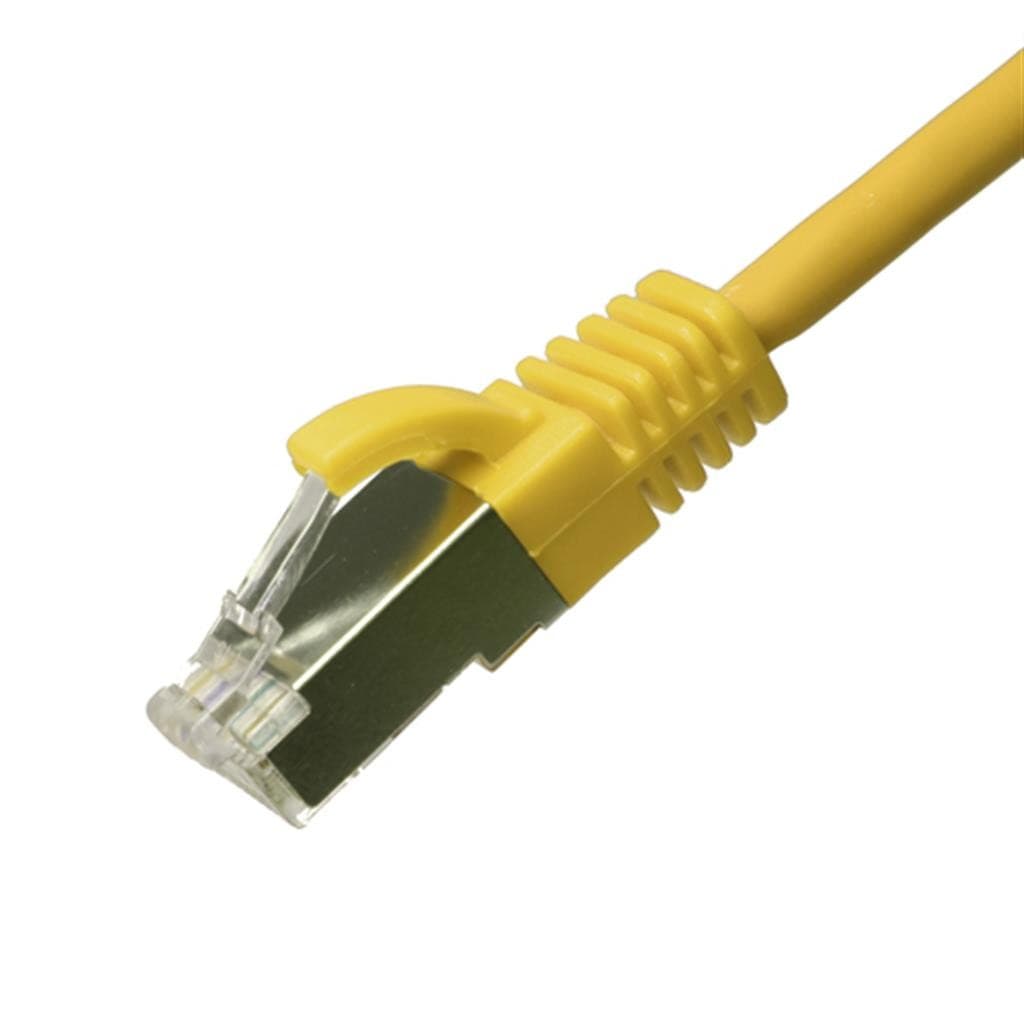 Cablenet 2m Cat6a RJ45 Yellow U/FTP LSOH 30AWG Slim Snagless Booted Pa - image 3