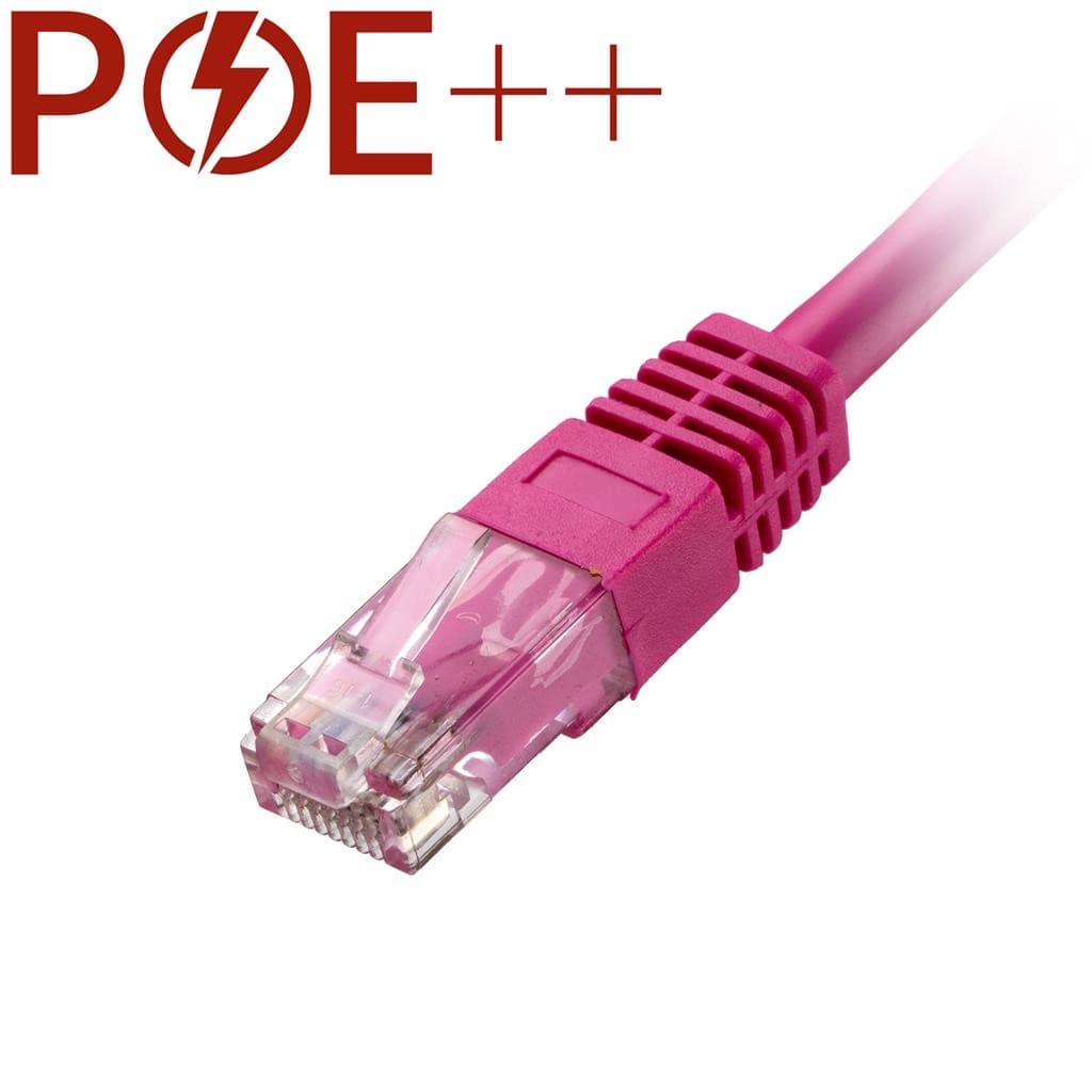 Cablenet 30m Cat6 RJ45 Pink U/UTP PVC 24AWG Flush Moulded Booted Patch - image 2