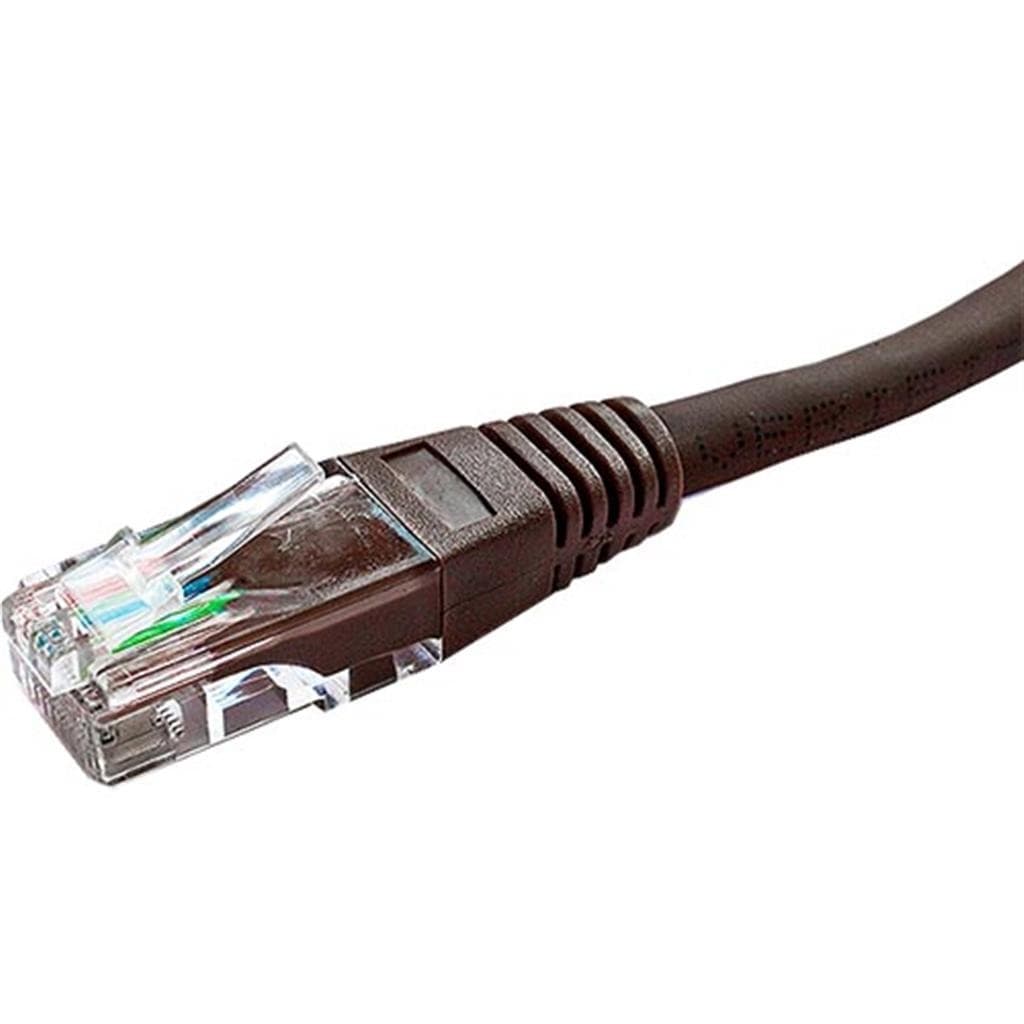 Cablenet 3m Cat5e RJ45 Brown U/UTP PVC 24AWG Flush Moulded Booted Patc - image 2