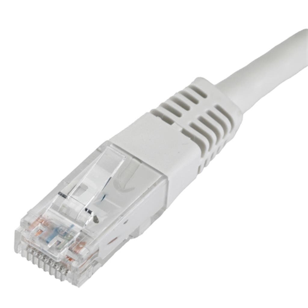Cablenet 4m Cat6 RJ45 White U/UTP PVC 24AWG Flush Moulded Booted Patch - image 3