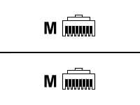 Red 5m Cat5e networking cable by Cables Direct, featuring U/UTP construction, with standard RJ45 connectors on both ends for reliable data transmission.