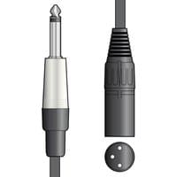 Classic Male 3 Pin XLR to 1/4" Mono Jack Audio Patch Cable
