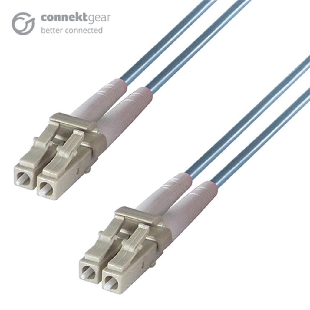 connektgear 10m Duplex Fibre Optic Multi-Mode Cable OM3 50/125 Micron - image 4