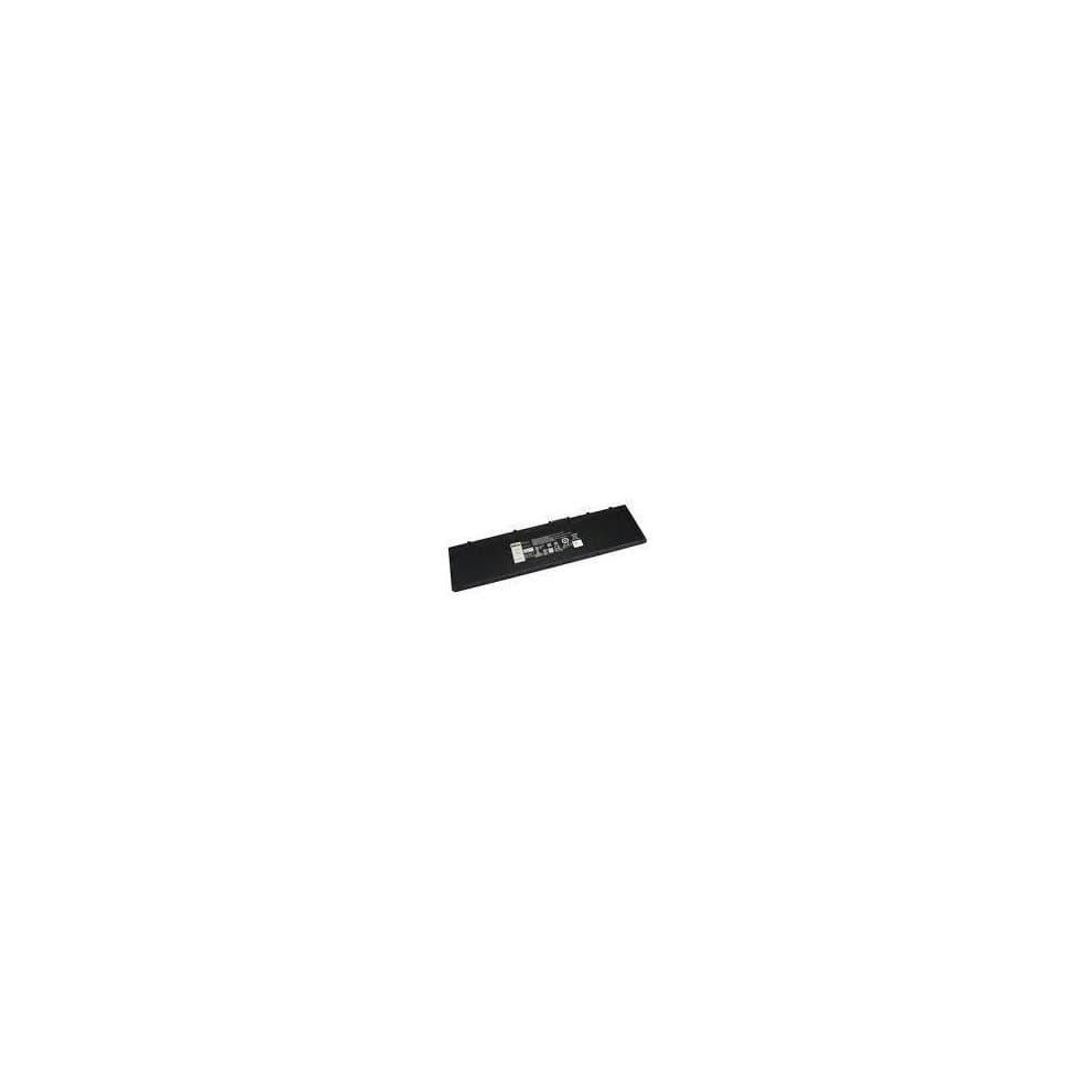 Black DELL JMWGJ laptop battery featuring a sleek design, with a label indicating specifications and connection points on one side.