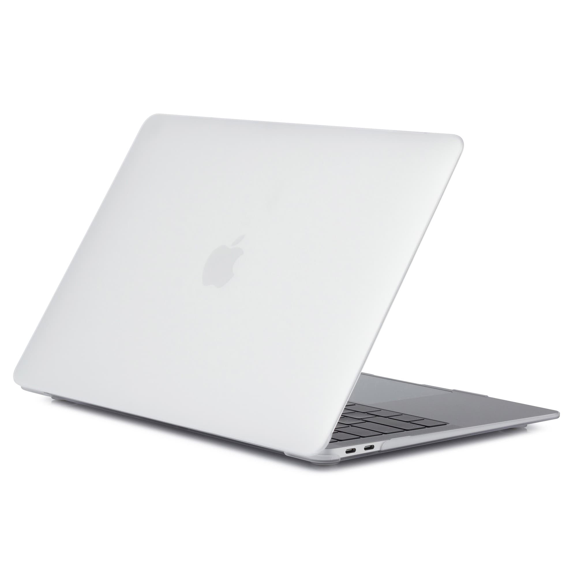 Clear hardshell laptop case designed for 15" laptops, featuring a sleek, glossy finish and precise cutouts for ports and ventilation.