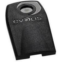 Black Evolis PMY2-KTDS upgrade kit component with embossed logo and circular detail on top.