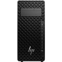 Black HP Z2 Tower G1i Workstation with mesh front panel, Intel Core Ultra 9, NVIDIA RTX 2000, and HP logo.
