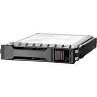 HPE 240GB SATA SSD, black casing, rectangular, with label on top and connector interface on the side.