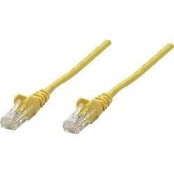 Yellow 3m Cat6 network patch cable with copper S/FTP design, featuring clear connectors on both ends for enhanced connectivity.