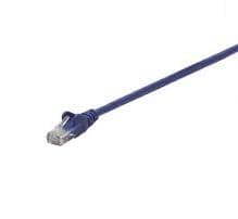 Blue Intellinet Cat6A network patch cable, 30m long, made of copper with S/FTP shielding, featuring a clear connector at one end.