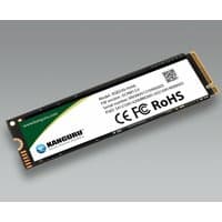 Black and green iStorage Kanguru Defender SED30 M.2 NVMe SSD with white label and gold connector, 2280 form factor.