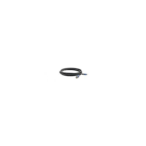 Black HDMI cable, 1.8 meters long, featuring high-speed connectors on both ends, designed for reliable video and audio transmission.