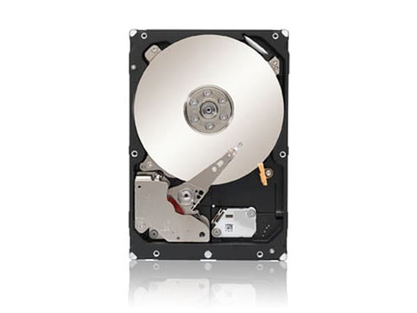 Lenovo 00MJ141 internal hard drive features a sleek black casing, a large silver platter, and a compact 2.5" design with a 15000 RPM speed and 300 GB capacity.