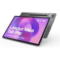 Lenovo Idea Tab Pro 12.7 tablet, 12.7" display, sleek gray design, rear camera, stylus included.