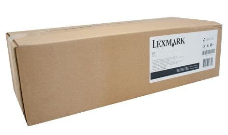 Brown cardboard box labeled "Lexmark 41X1162" with product details and barcode, containing a contact sensor for printers and scanners.