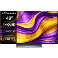 LG OLED48G56LS 48" 4K OLED Smart TV with sleek black frame, vibrant display, HDR10, and LG Electronics branding.