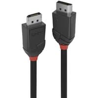 Black Lindy 1.5m DisplayPort 1.2 cable with red accents and sturdy connectors.
